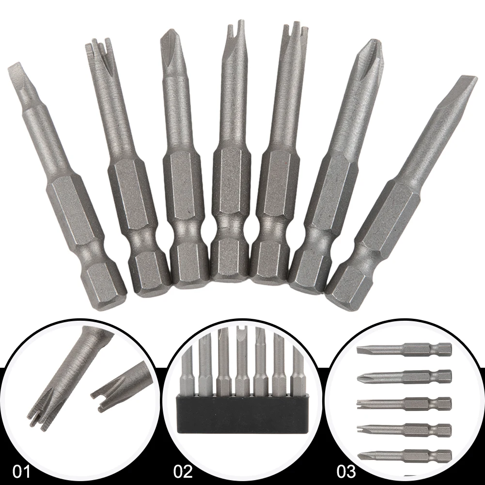 Cross Head Screwdriver Bits Screwdriver Bits Set Grey PH2 U Y Shape 7pcs/set Accessories Inner Cross Screwdriver
Cross Head Screwdriver Bits Screwdriver Bits Set Grey PH2 U Y Shape 7pcs/set Accessories Inner Cross Screwdriver