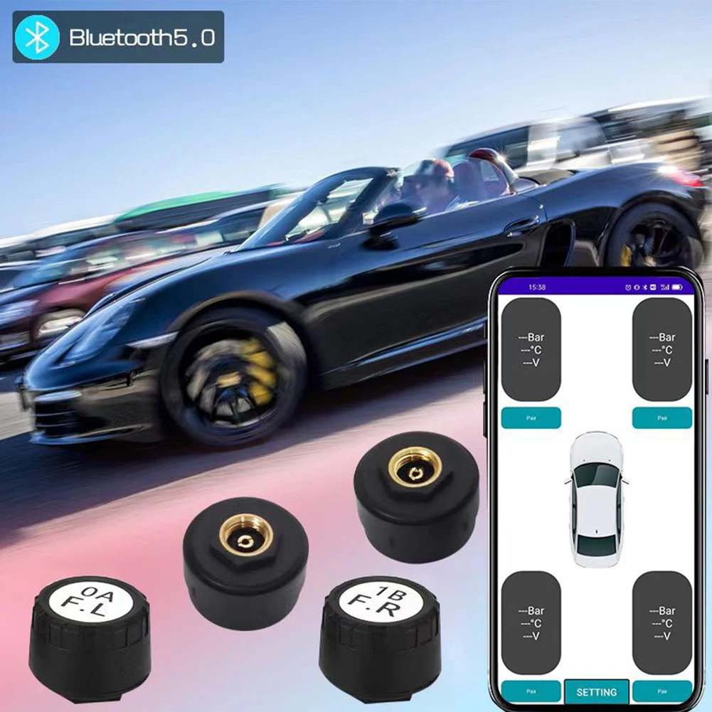 Car TPMS Bluetooth Tire Pressure Monitoring System External Tire Pressure Sensor High Low Pressure Alarm Automobiles Sensors
Car TPMS Bluetooth Tire Pressure Monitoring System External Tire Pressure Sensor High Low Pressure Alarm Automobiles Sensors