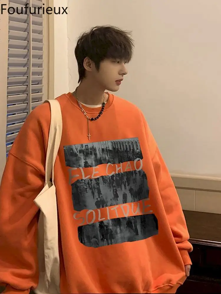 Foufurieux Hip-hop Personality Street Sweatshirt Men's Wild Letter Printing Top Spring and Autumn Men's Casual Loose Coat MEN
Foufurieux Hip-hop Personality Street Sweatshirt Men's Wild Letter Printing Top Spring and Autumn Men's Casual Loose Coat MEN
