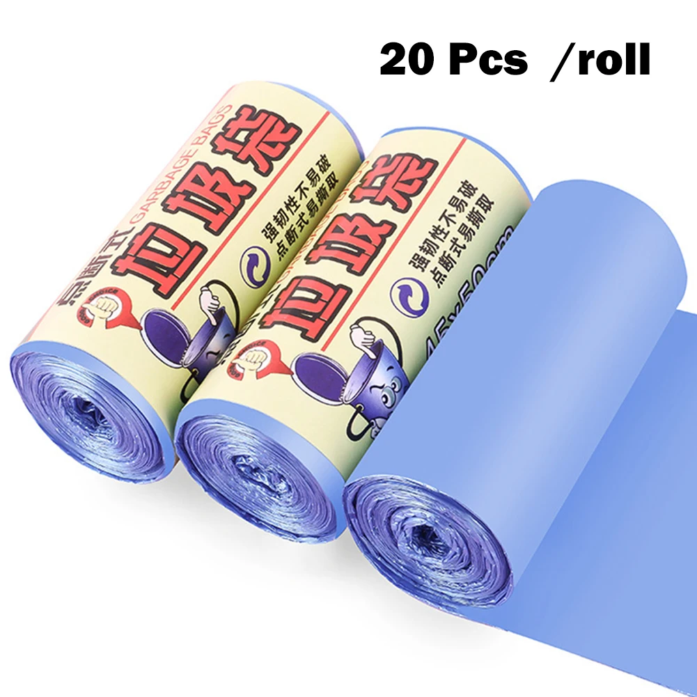 Disposable Garbage Bag Plastic Bag Single Roll Garbage Bag 20pcs/roll Thickened Black Blue Purple Pink Portable Home HotelToilet
Disposable Garbage Bag Plastic Bag Single Roll Garbage Bag 20pcs/roll Thickened Black Blue Purple Pink Portable Home HotelToilet