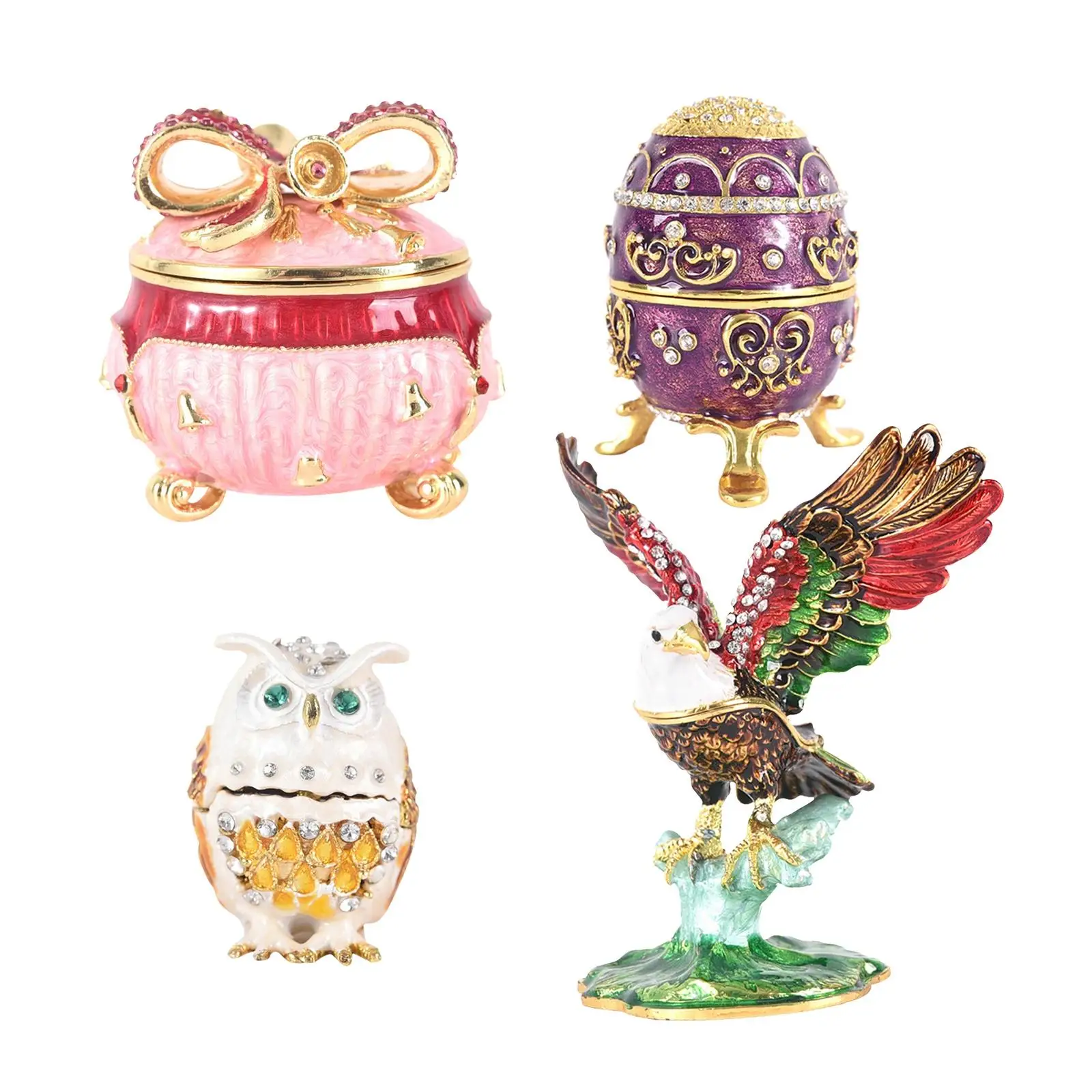 Jewelry Storage Case Watches Trinket Statue Memorabilia Decorating Box Dressing Table Decor Container for Girlfriend!Women!Girls
Jewelry Storage Case Watches Trinket Statue Memorabilia Decorating Box Dressing Table Decor Container for Girlfriend!Women!Girls