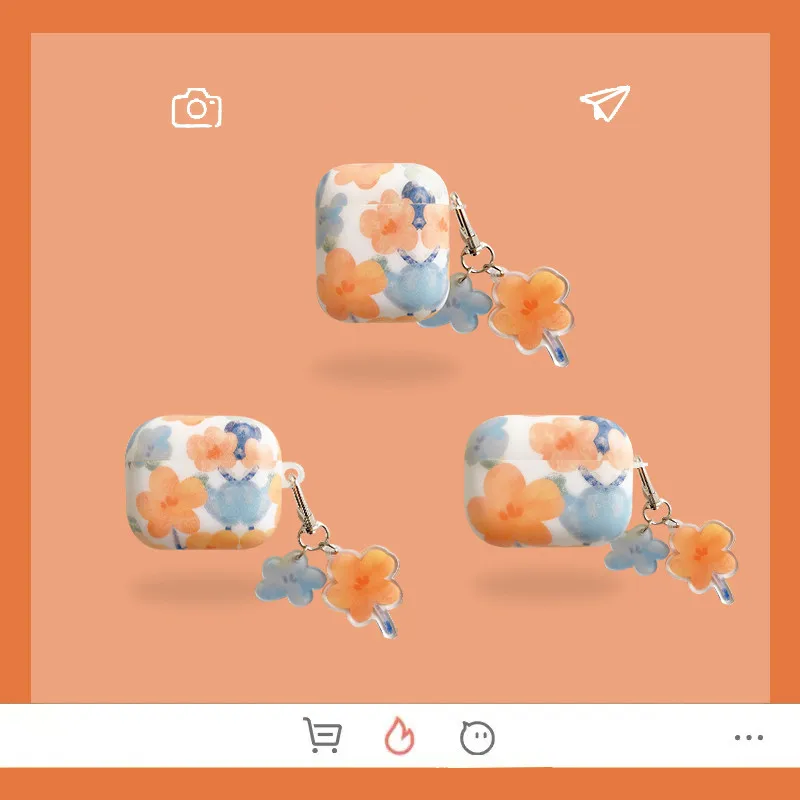 Чехол для 2021 нового AirPods 3, 3D милый мультяшный чехол с акварельными цветами, ударопрочный чехол для Airpods 1 2 Pro, чехол для беспроводных наушнико...
Чехол для 2021 нового AirPods 3, 3D милый мультяшный чехол с акварельными цветами, ударопрочный чехол для Airpods 1 2 Pro, чехол для беспроводных наушнико...