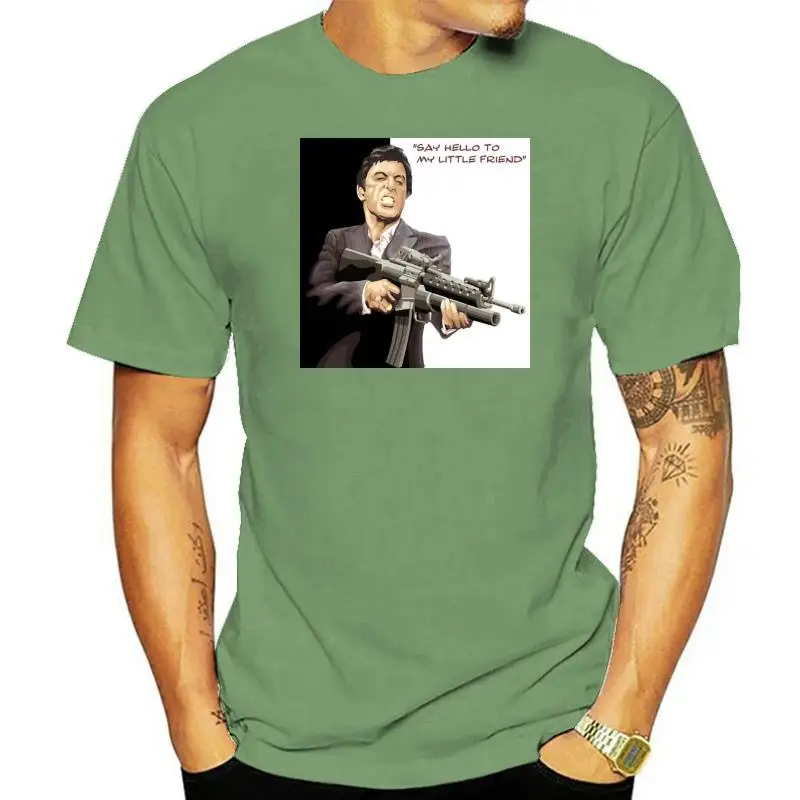 Say Hello To My Little Friend- Scarface - Graphic Cotton T Shirt Short & Long Sl High Quality Casual Printing Tee Shirt
Say Hello To My Little Friend- Scarface - Graphic Cotton T Shirt Short & Long Sl High Quality Casual Printing Tee Shirt