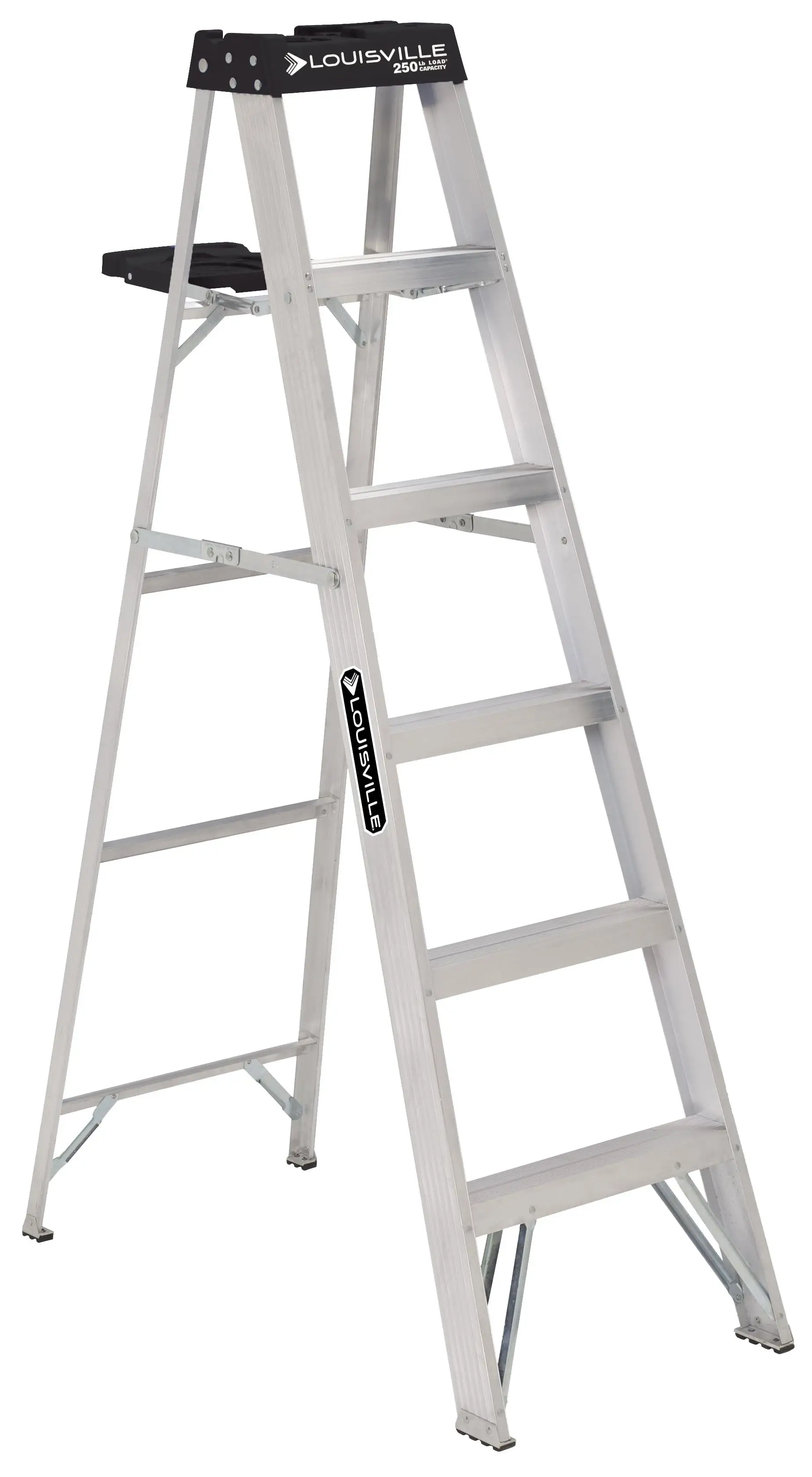 Louisville Ladder 6' Aluminum Step Ladder, 10' Reach, 250 lbs Load Capacity, W-2112-06S
Louisville Ladder 6' Aluminum Step Ladder, 10' Reach, 250 lbs Load Capacity, W-2112-06S