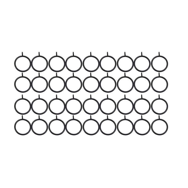 40 Pack Curtain Rings, 38Mm Internal Diameter Curtains Rings Hanging Rings For Curtains And Rods, Black
40 Pack Curtain Rings, 38Mm Internal Diameter Curtains Rings Hanging Rings For Curtains And Rods, Black