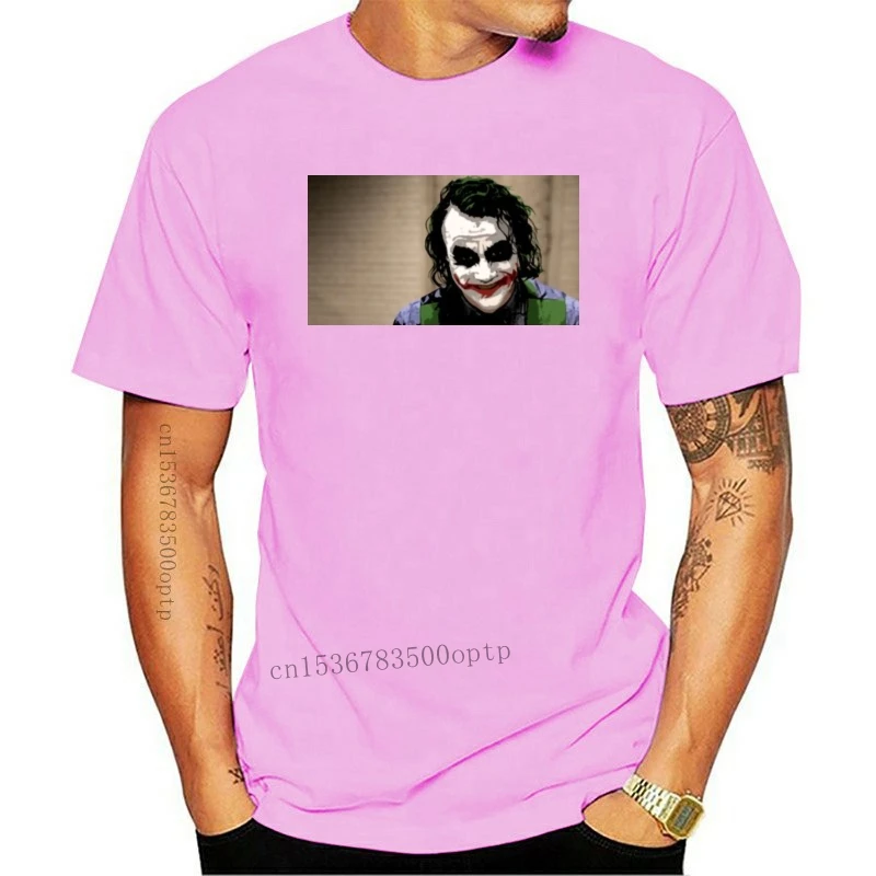 Мужская футболка с принтом Heath Ledger -The Joker, футболка с коротким рукавом в стиле Харадзюку, Лидер продаж 2019
Мужская футболка с принтом Heath Ledger -The Joker, футболка с коротким рукавом в стиле Харадзюку, Лидер продаж 2019