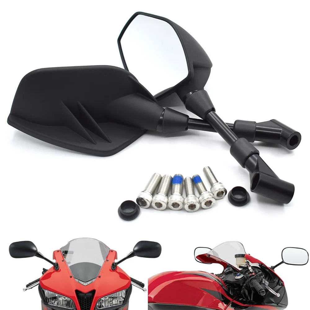 Universal black 8mm 10mm motorcycle rearview mirror side mirror FOR Honda CB400 CB500F CB500X CB599 CB600/F CB650F CB1000
Universal black 8mm 10mm motorcycle rearview mirror side mirror FOR Honda CB400 CB500F CB500X CB599 CB600/F CB650F CB1000