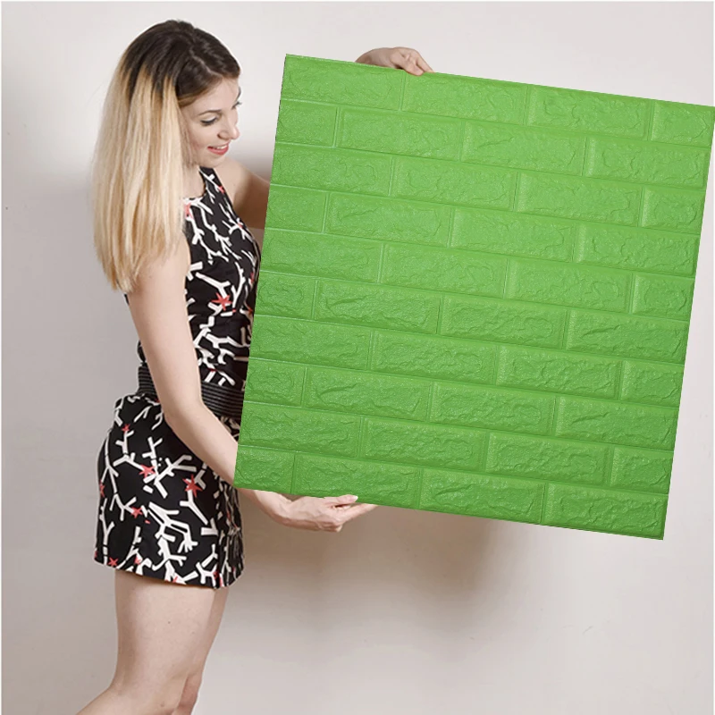 70X77CM Warm 3D Self-Adhesive Wallpaper Waterproof Brick Wall Stickers Living Room Bedroom Children's Room Home Decoration
70X77CM Warm 3D Self-Adhesive Wallpaper Waterproof Brick Wall Stickers Living Room Bedroom Children's Room Home Decoration