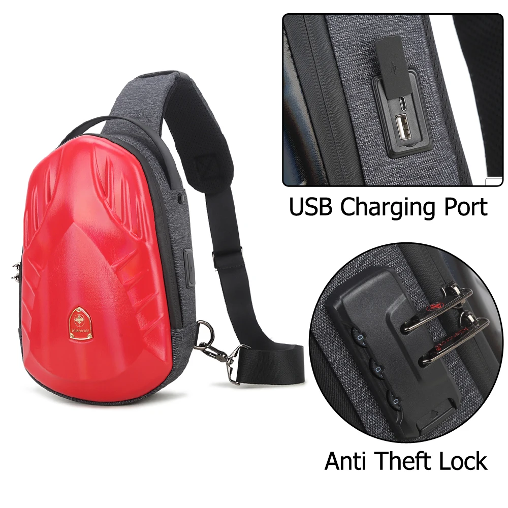 Aliencross Anti-theft Travel Bag Male USB Charging Chest Bag Pack Multifunction Chest Bag Men Waterproof Men Crossbody Bag
Aliencross Anti-theft Travel Bag Male USB Charging Chest Bag Pack Multifunction Chest Bag Men Waterproof Men Crossbody Bag