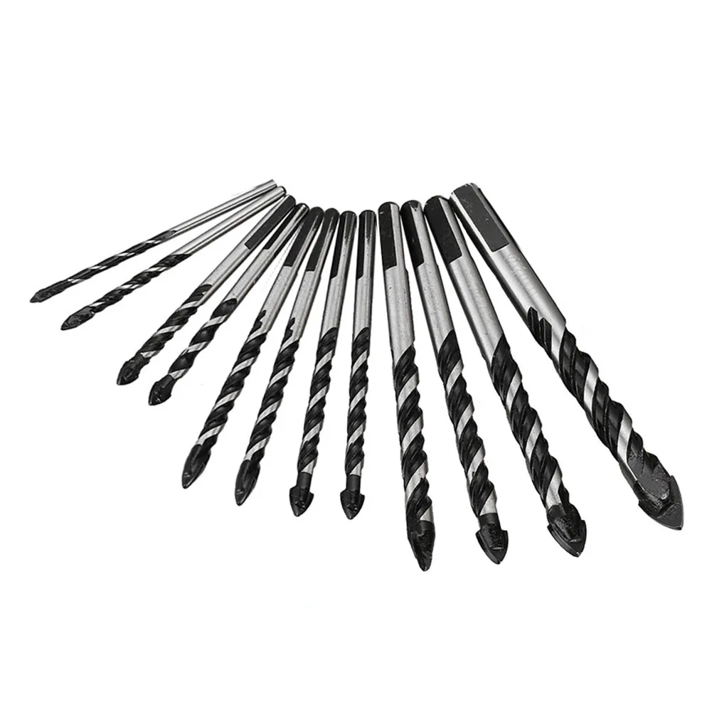 Drill Bit Carbide Drill Bit 12pcs Drill 3/4/5/6/8/10/12mm Carbide Concrete Silver Black For Drilling Holes In Tiles
Drill Bit Carbide Drill Bit 12pcs Drill 3/4/5/6/8/10/12mm Carbide Concrete Silver Black For Drilling Holes In Tiles