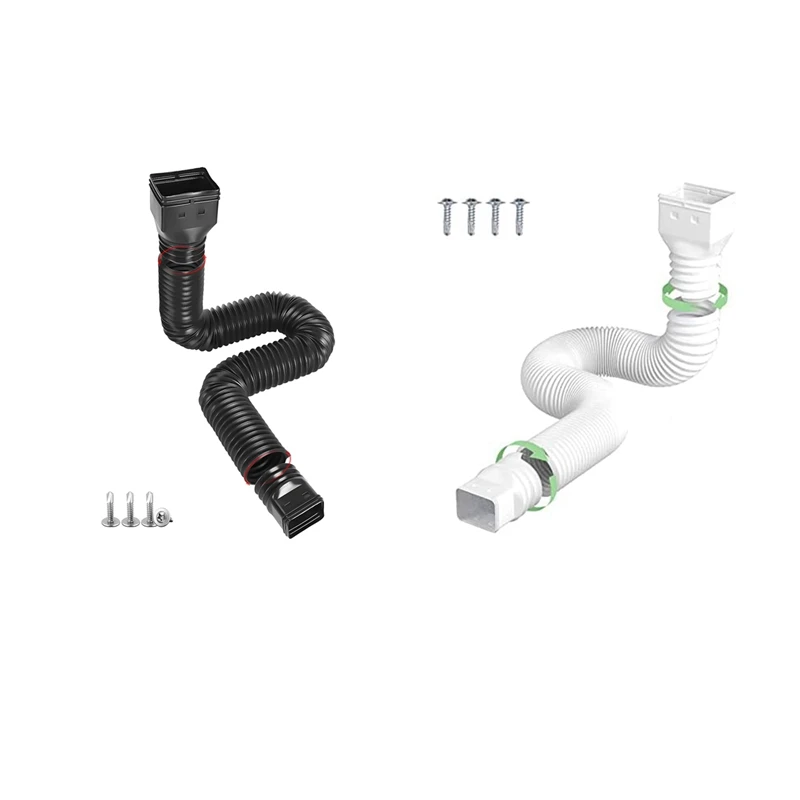 Rain Gutter Downspout Extensions Flexible Drain Downspout Extender Extendable From 21 To 60 Inches Screws White
Rain Gutter Downspout Extensions Flexible Drain Downspout Extender Extendable From 21 To 60 Inches Screws White
