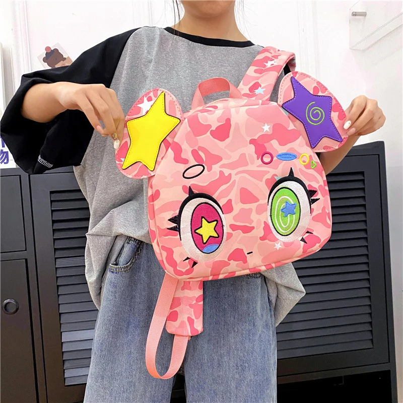 Pink Bear Backpack Y2k Waterproof Pu Leather Schoolbag Girls Cartoonboxed Paocais Anime Camouflage Cute Travel Shoulder Bag
Pink Bear Backpack Y2k Waterproof Pu Leather Schoolbag Girls Cartoonboxed Paocais Anime Camouflage Cute Travel Shoulder Bag
