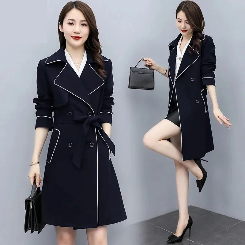 2023 New Spring Long Trench Coat Women Double Breasted Slim Trench Coat Female Outwear Fashion Windbreaker Autumn Clothes M-4XL
2023 New Spring Long Trench Coat Women Double Breasted Slim Trench Coat Female Outwear Fashion Windbreaker Autumn Clothes M-4XL