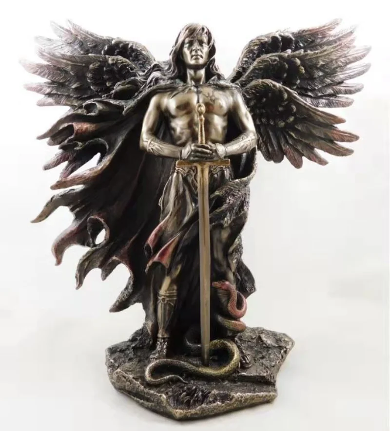 Resin Talmudic Judaism Metatron Angel Holding Sacred Flower of Life Geometric Angelic Celestial Scribe Prophet Enoch Figurine
Resin Talmudic Judaism Metatron Angel Holding Sacred Flower of Life Geometric Angelic Celestial Scribe Prophet Enoch Figurine