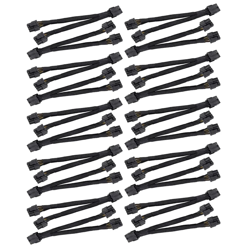20Cm GPU PCIE 8 Pin Female To Dual 2X8 (6+2) Pin Male PCI Express Power Adapter Braided Y-Splitter Extension Cable 20Pcs
20Cm GPU PCIE 8 Pin Female To Dual 2X8 (6+2) Pin Male PCI Express Power Adapter Braided Y-Splitter Extension Cable 20Pcs