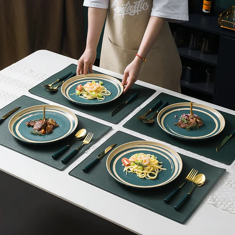 Ceramic Nordic Plate Sets Dinner Serving Wedding Sushi Luxury Steak Knife Fork Handmade Plate Kitchen Platos Tableware DG50P
Ceramic Nordic Plate Sets Dinner Serving Wedding Sushi Luxury Steak Knife Fork Handmade Plate Kitchen Platos Tableware DG50P