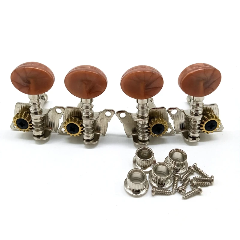 2R2L Metal Ukulele Locking String Tuner Guitar Tuning Peg Machine Head With Brown Head Pegs For Ukulele Guitar Part
2R2L Metal Ukulele Locking String Tuner Guitar Tuning Peg Machine Head With Brown Head Pegs For Ukulele Guitar Part