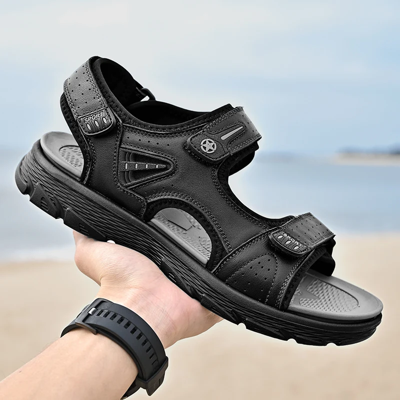 Large size 38-46 Outdoor Genuine leather Breathable New Men Outdoor comfotable Sandals Trekking Wading Trail Water Shoes men w5
Large size 38-46 Outdoor Genuine leather Breathable New Men Outdoor comfotable Sandals Trekking Wading Trail Water Shoes men w5