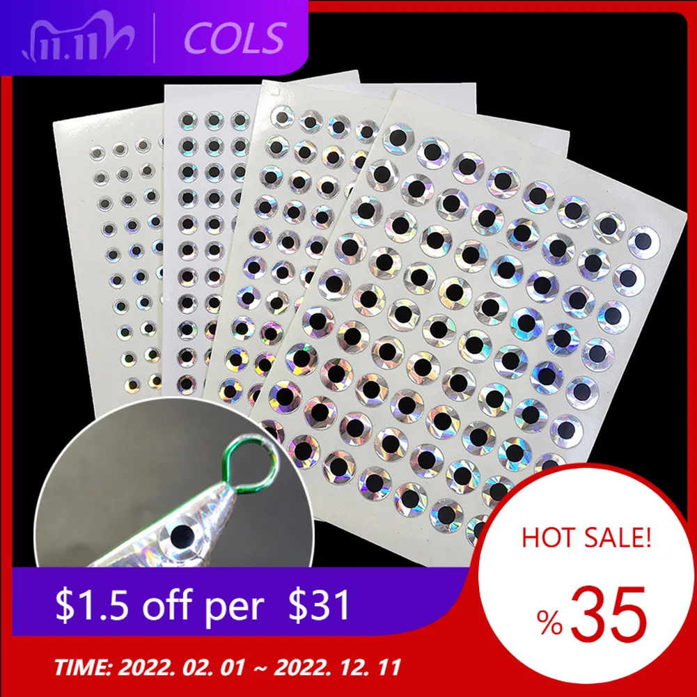 2D Flat Fishing Lure Eyes Tape 4/5/6/8mm Flat Stick-On Fishing Lure Eyes High Quality Fishing Tackle Accessories Fishing Tool
2D Flat Fishing Lure Eyes Tape 4/5/6/8mm Flat Stick-On Fishing Lure Eyes High Quality Fishing Tackle Accessories Fishing Tool