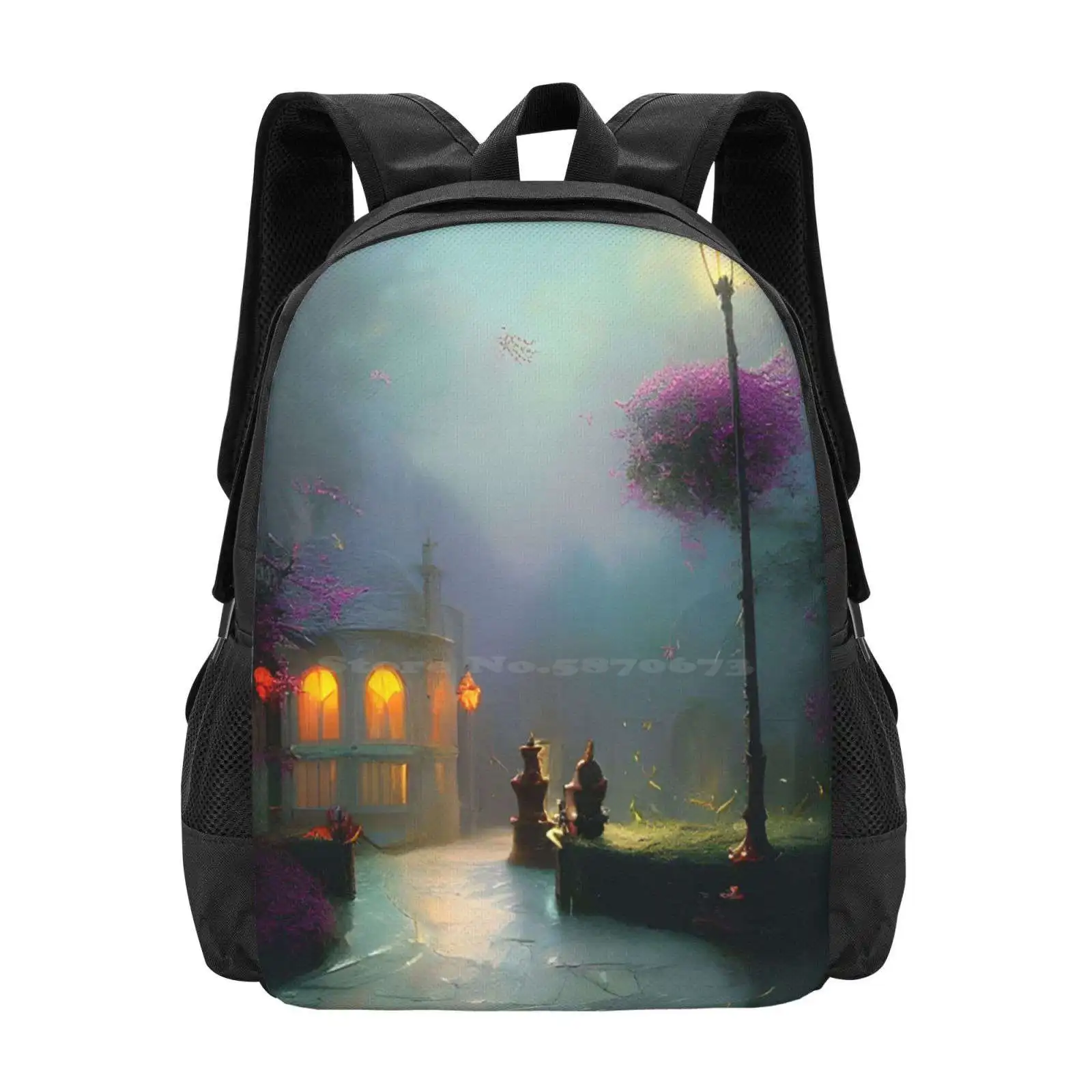 The Enchanted Solarium Hot Sale Backpack Fashion Bags Dreamscape Landscape Moonlight Beautiful Home Fantasy Art Ai Artwork Ai
The Enchanted Solarium Hot Sale Backpack Fashion Bags Dreamscape Landscape Moonlight Beautiful Home Fantasy Art Ai Artwork Ai