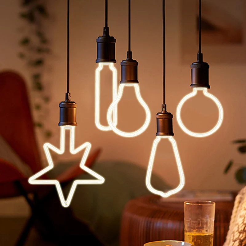 Vintage Soft Filament Edison Bulb E27 4W 8W AC 220-240V Retro Spiral LED Bulb Holiday Night Light Home Decor Halloween Lights
Vintage Soft Filament Edison Bulb E27 4W 8W AC 220-240V Retro Spiral LED Bulb Holiday Night Light Home Decor Halloween Lights