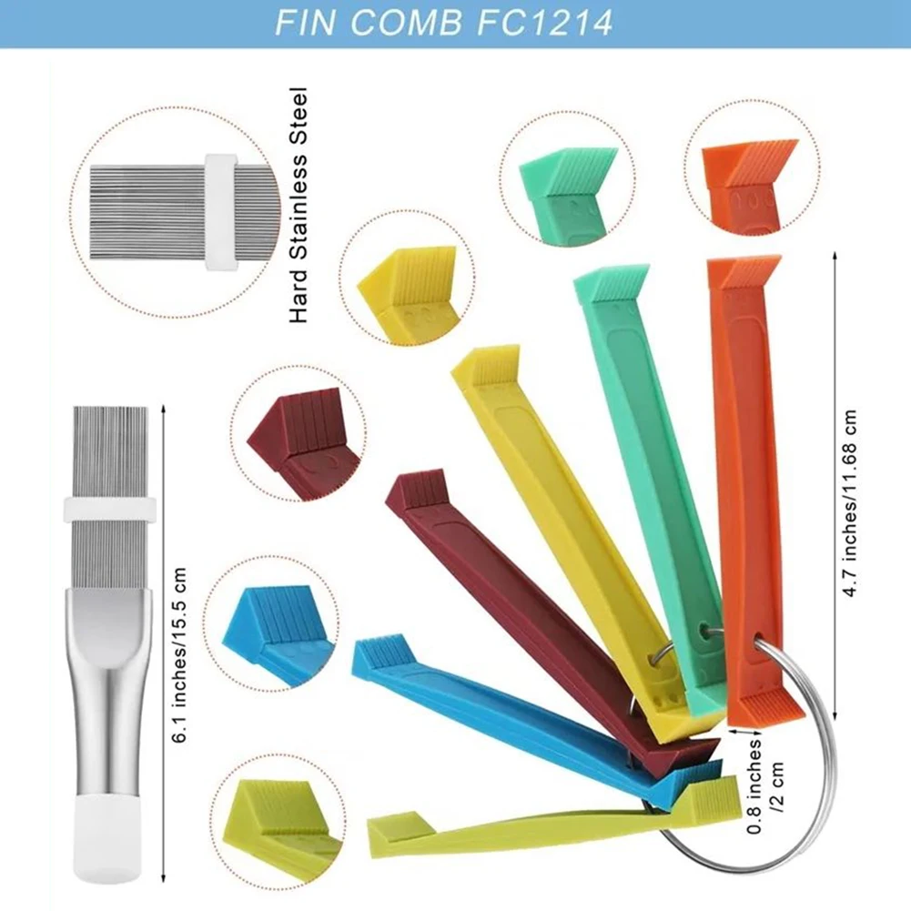 Brand New Fin Comb Tool Accessories Air Conditioner Brush Clean Tool Comb Set Condenser Evaporator FCR6 Fin Repair
Brand New Fin Comb Tool Accessories Air Conditioner Brush Clean Tool Comb Set Condenser Evaporator FCR6 Fin Repair
