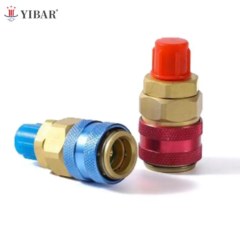 2pcs R134A Low High Auto Car Quick Coupler Connector Brass Adapter Car Air Conditioning Refrigerant Adjustable AC Manifold Gauge
2pcs R134A Low High Auto Car Quick Coupler Connector Brass Adapter Car Air Conditioning Refrigerant Adjustable AC Manifold Gauge