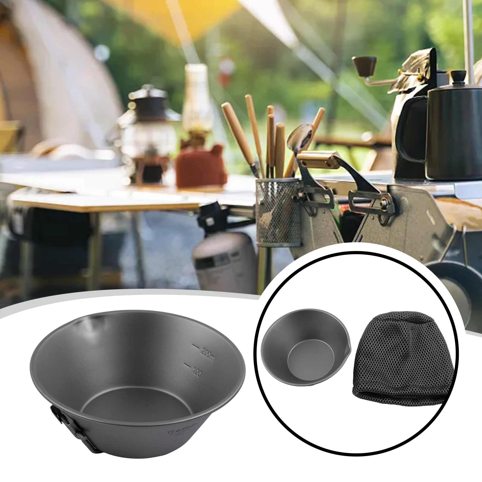 Bowl Outdoor Titanium Sierra Cup Ultralight Foldable Camping Bowls Pot For Hiking Comes With A Handy Mesh Storage Bag
Bowl Outdoor Titanium Sierra Cup Ultralight Foldable Camping Bowls Pot For Hiking Comes With A Handy Mesh Storage Bag