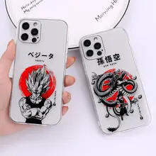 Anime D-Dragon Ball-l G-GOKU Transparent Case Funda for Apple 11 12 13 14 Pro iPhone 7 8 SE X XR XS Max Mini Plus Case Capa Para