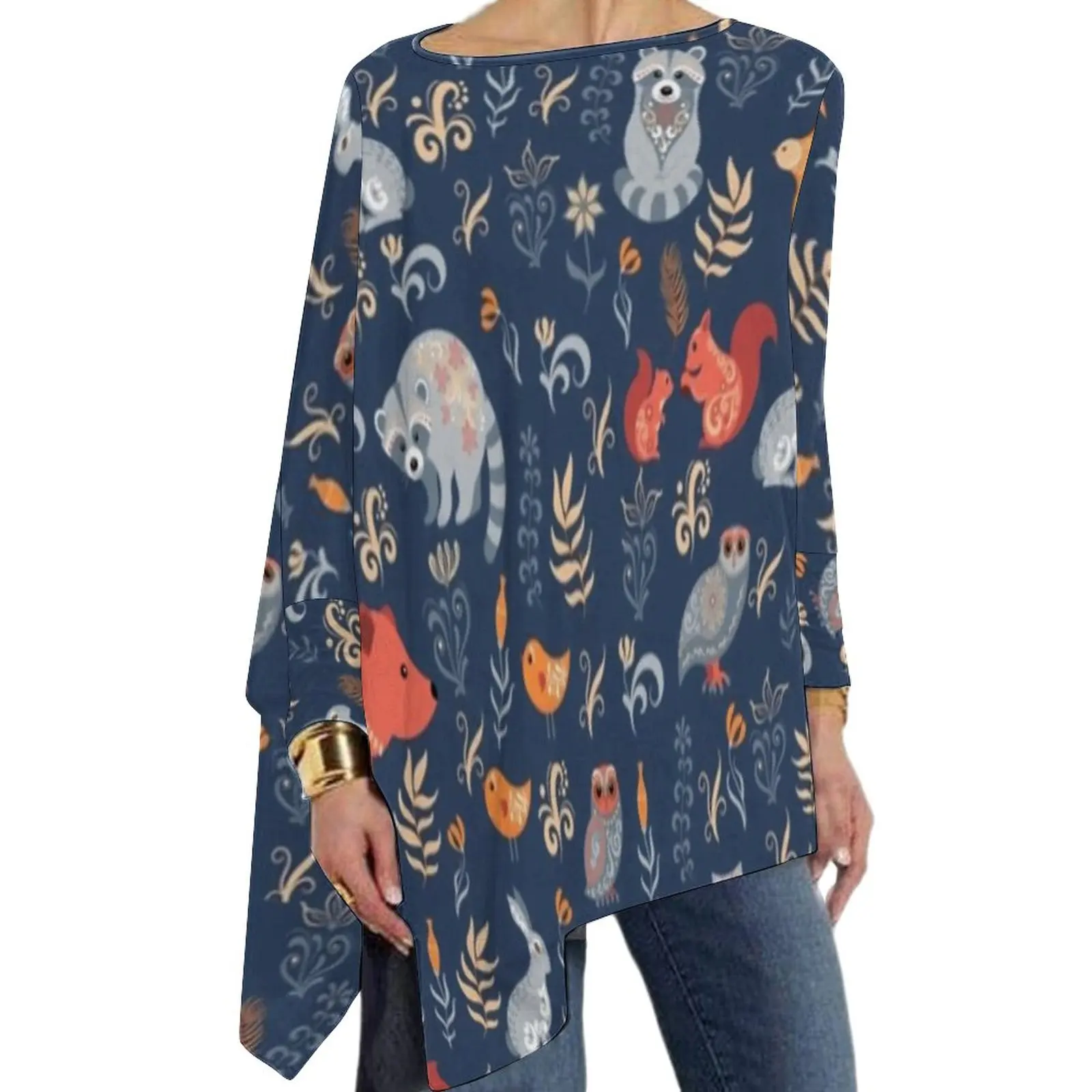 Fox Bear Raccoon T-Shirt Fairy Tale Forest Fashion Long Sleeve T-Shirts Pattern Funny Tee Shirt Autumn Tees Big Size 4XL 5XL
Fox Bear Raccoon T-Shirt Fairy Tale Forest Fashion Long Sleeve T-Shirts Pattern Funny Tee Shirt Autumn Tees Big Size 4XL 5XL