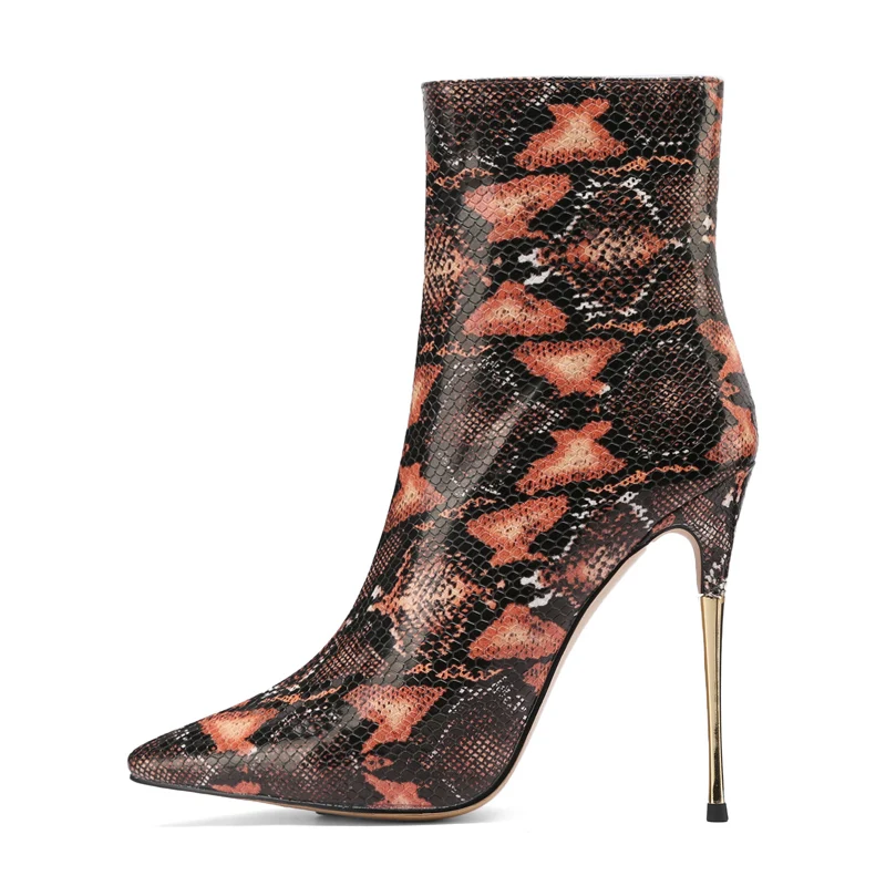 Arden Furtado 2022 woman's shoes stilettos sexy high heels 12cm zipper ankle boots pointed toe metal heels snake skin boots 43
Arden Furtado 2022 woman's shoes stilettos sexy high heels 12cm zipper ankle boots pointed toe metal heels snake skin boots 43