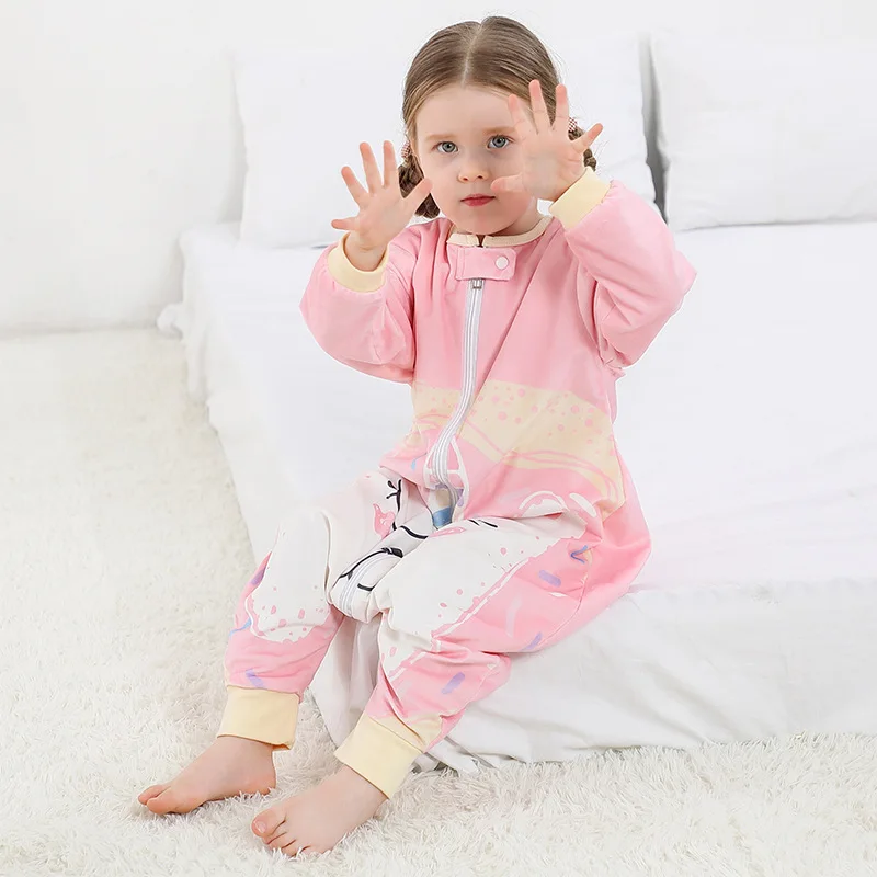 Детский спальный мешок, мягкая флисовая Детская Пижама с длинным рукавом, зимняя теплая детская пижама, комбинезон, мультяшная Детская дома... 
Детский спальный мешок, мягкая флисовая Детская Пижама с длинным рукавом, зимняя теплая детская пижама, комбинезон, мультяшная Детская дома...