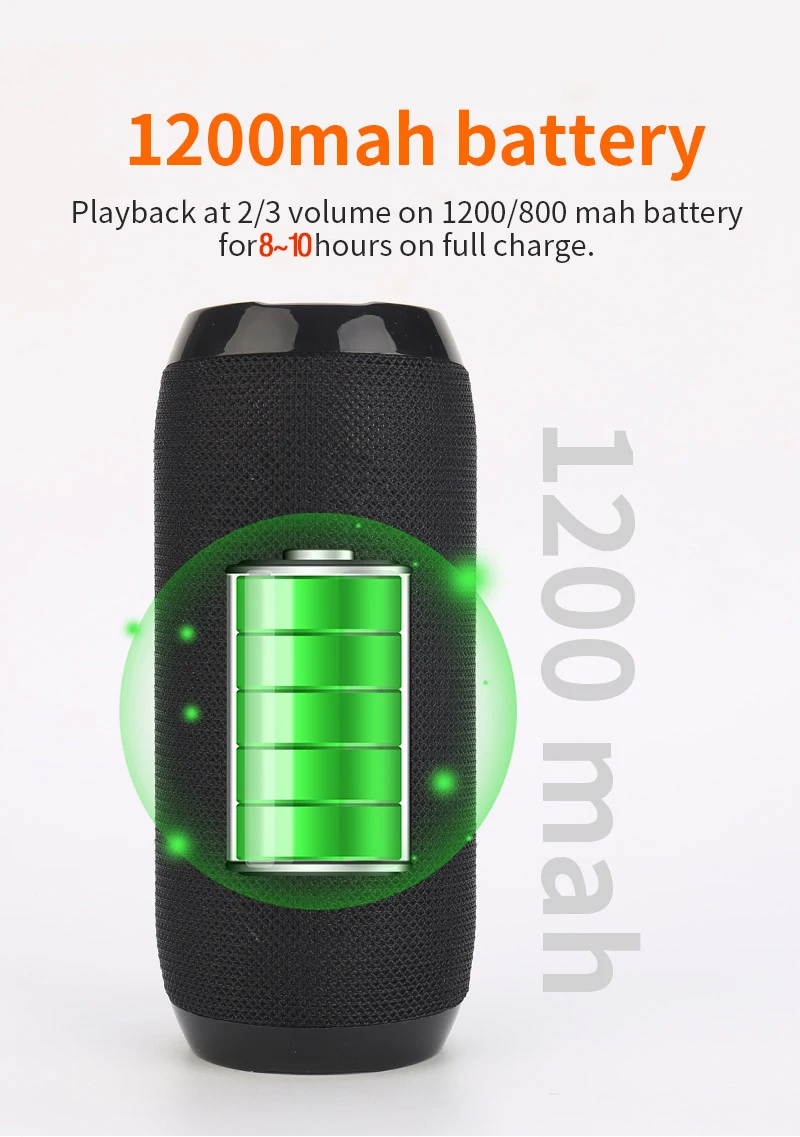 Portable Bluetooth-compatible Speaker Wireless Bass Column Waterproof Outdoor USB Speakers Support AUX TF Subwoofer Loudspeaker
Portable Bluetooth-compatible Speaker Wireless Bass Column Waterproof Outdoor USB Speakers Support AUX TF Subwoofer Loudspeaker