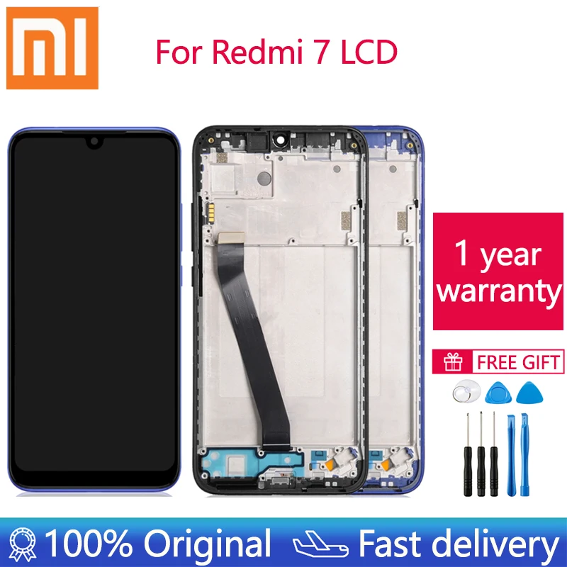 Оригинальный дисплей с рамкой для Xiaomi Redmi 7, ЖК-дисплей с сенсорным экраном и дигитайзером для Redmi7, ЖК-дисплей в сборе, бесплатная доставка
Оригинальный дисплей с рамкой для Xiaomi Redmi 7, ЖК-дисплей с сенсорным экраном и дигитайзером для Redmi7, ЖК-дисплей в сборе, бесплатная доставка