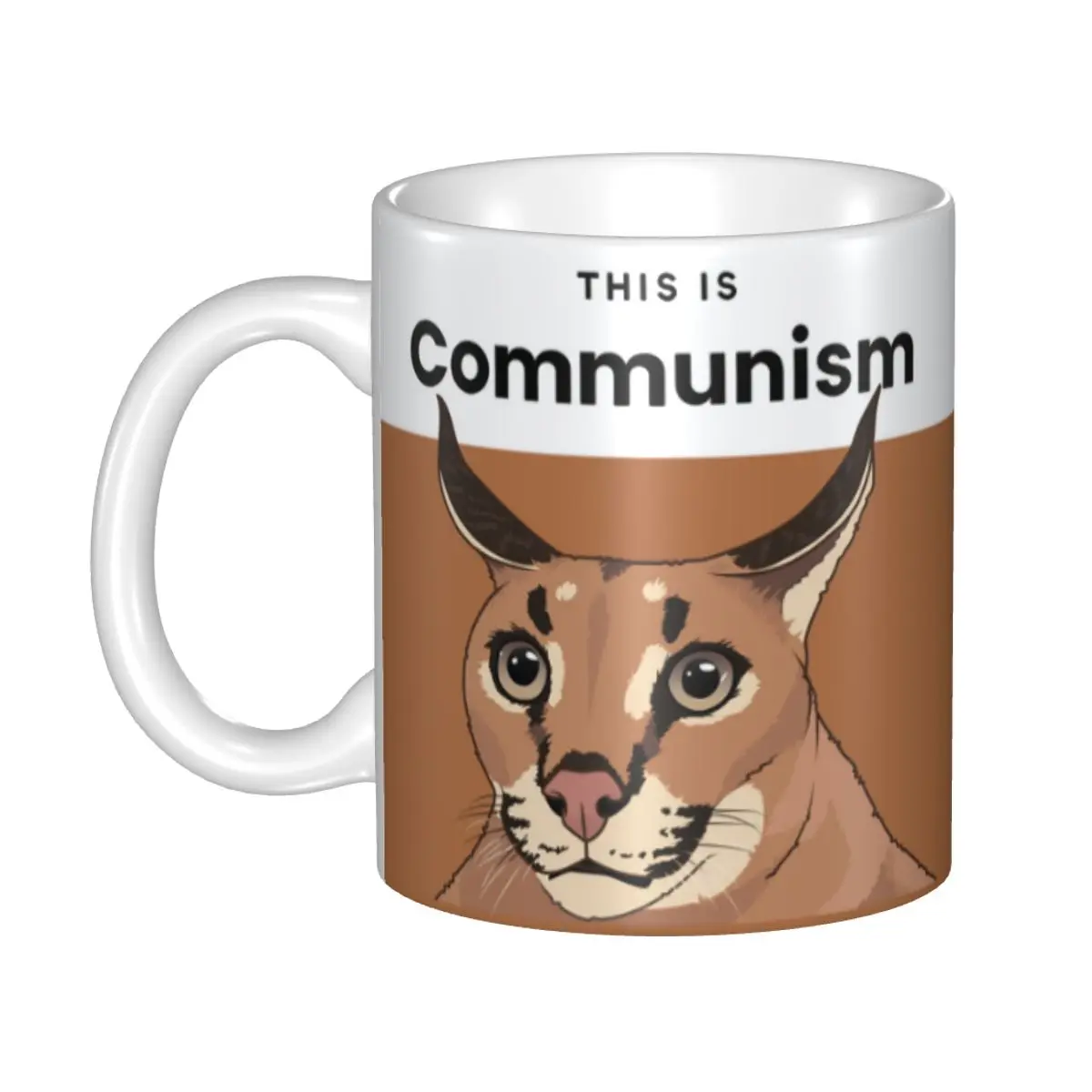 Personalized Communism Big Floppa Mug DIY Caracal Cat Ceramic Tea Milk Coffee Cups Outdoor Work Camping Mugs
Personalized Communism Big Floppa Mug DIY Caracal Cat Ceramic Tea Milk Coffee Cups Outdoor Work Camping Mugs