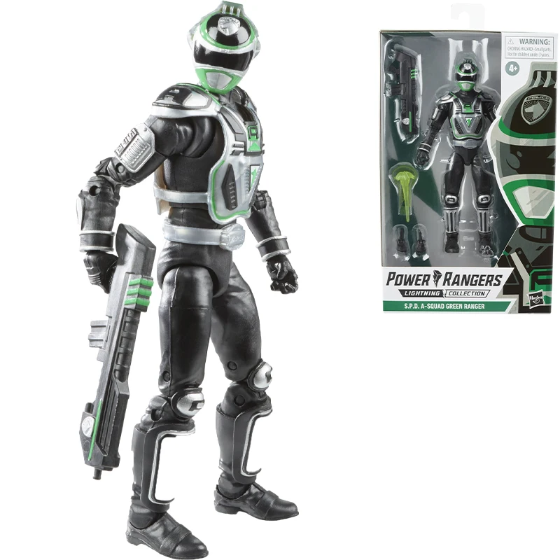 

Гасбро Пауэр молния коллекция S.p.d. A-Team Green Ranger 6-дюймовая экшн-фигурка коллекционная игрушка оригинальная новая