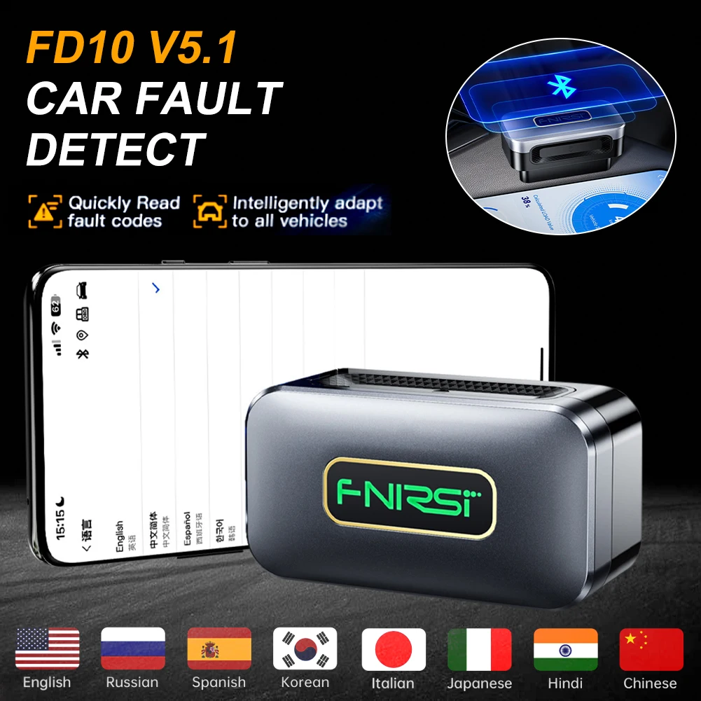 FD10 Car OBD2 Scanner Code Reader Clear Error OBD Diagnostic Tool Check Engine Light Car Repair For Bmw Tesla VW Benz Citroen
FD10 Car OBD2 Scanner Code Reader Clear Error OBD Diagnostic Tool Check Engine Light Car Repair For Bmw Tesla VW Benz Citroen