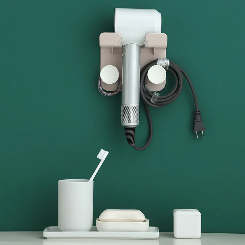 Bathroom Wall Mounted Hair Dryer Holder Storage Rack Self-adhesive Plastic Household Washroom Organization Shelves With Hook
Bathroom Wall Mounted Hair Dryer Holder Storage Rack Self-adhesive Plastic Household Washroom Organization Shelves With Hook