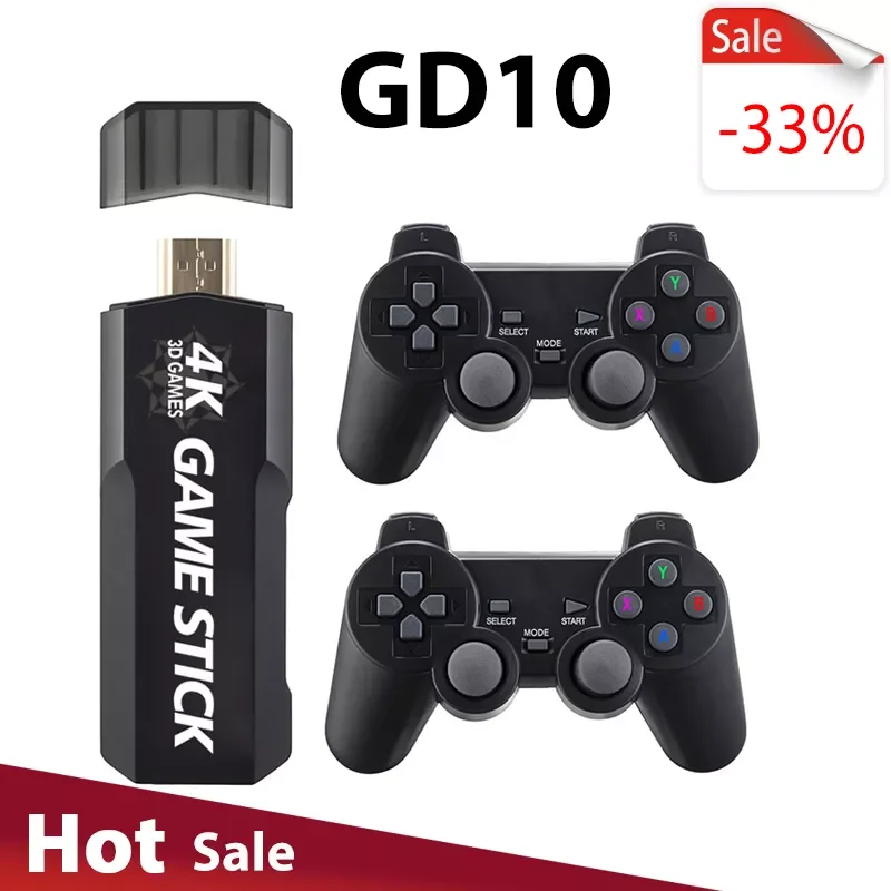 GD10 Game Stick 4K 2022 New Retro 4K Video Game Console 2.4G Wireless Controllers EmuELEC4.3 System Over 40,000Games Build-In
GD10 Game Stick 4K 2022 New Retro 4K Video Game Console 2.4G Wireless Controllers EmuELEC4.3 System Over 40,000Games Build-In