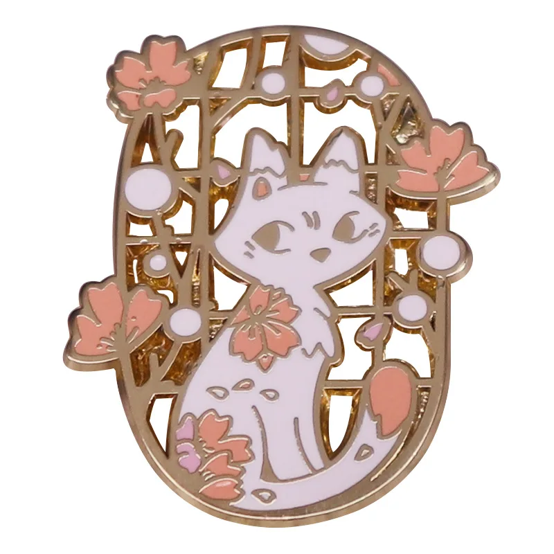 Cute White Cats and Cherry Blossom Mashup Metal Cartoon Pin Badge Lapel Jacket Jeans Bag Fashion Jewelry Accessories
Cute White Cats and Cherry Blossom Mashup Metal Cartoon Pin Badge Lapel Jacket Jeans Bag Fashion Jewelry Accessories