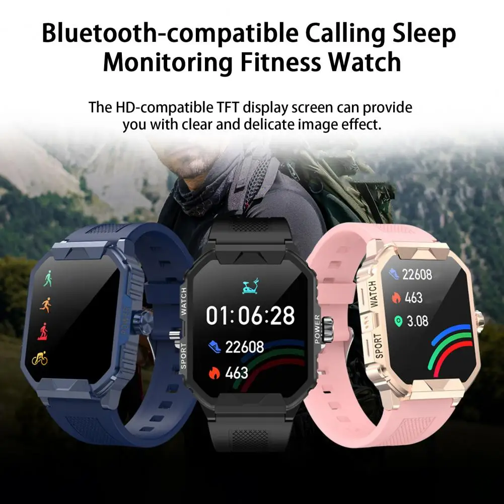 Creative Long Endurance Smart Wristwatch Multiple Languages Blood Oxygen Heart Rate BT Calling Fitness Watch Step Counting
Creative Long Endurance Smart Wristwatch Multiple Languages Blood Oxygen Heart Rate BT Calling Fitness Watch Step Counting