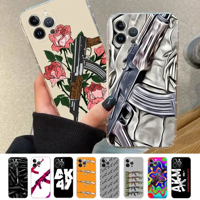 AK47 Handgun Gun BUllets Phone Case For iPhone 8 7 6 6S Plus X SE 2020 XR XS 14 11 12 13 Mini Pro Max Mobile Case
AK47 Handgun Gun BUllets Phone Case For iPhone 8 7 6 6S Plus X SE 2020 XR XS 14 11 12 13 Mini Pro Max Mobile Case