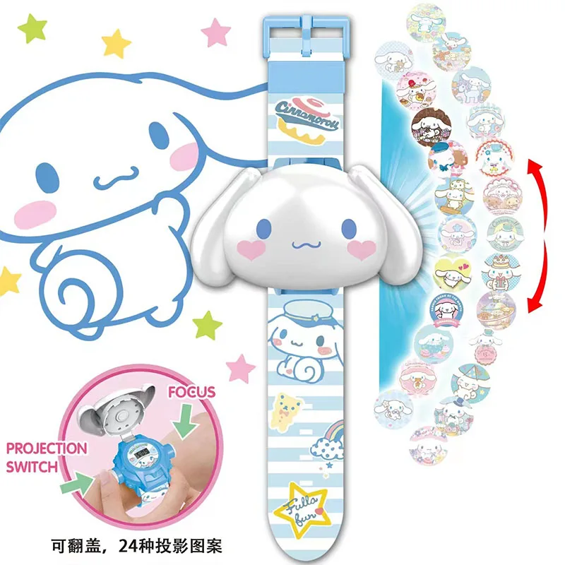 Аксессуары Sanrio, часы Cinnamoroll Kuromi, милые электронные часы Kt My Melody с 3D светящимся проектором, подарок на день рождения для девочек
Аксессуары Sanrio, часы Cinnamoroll Kuromi, милые электронные часы Kt My Melody с 3D светящимся проектором, подарок на день рождения для девочек