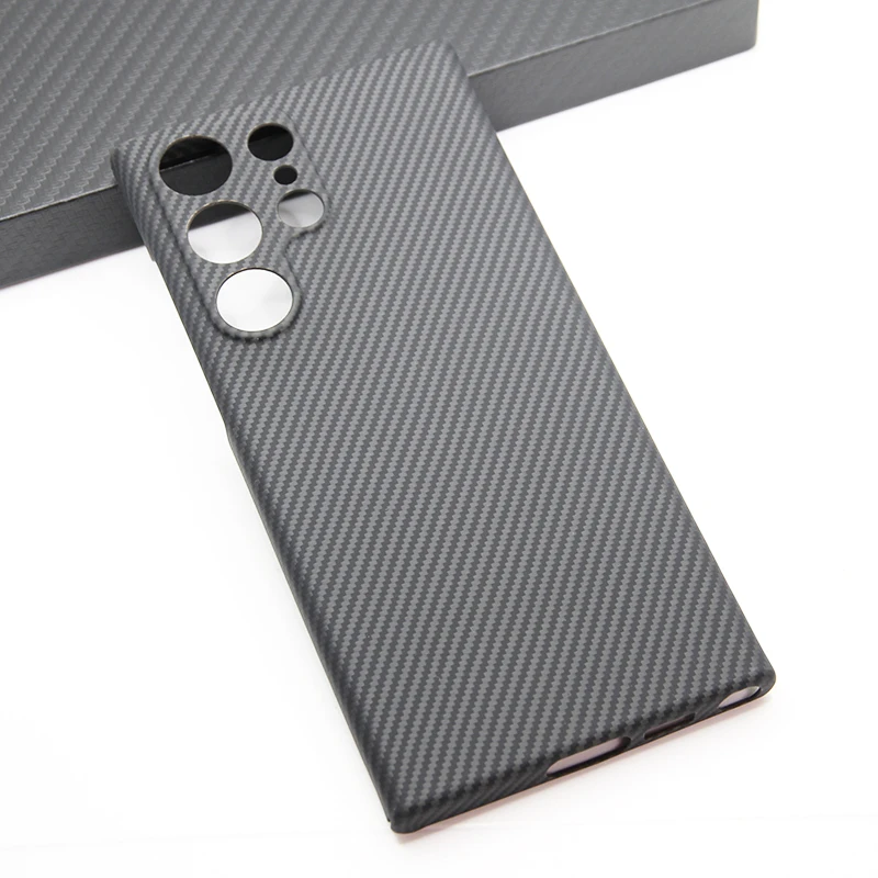 

ZXKE Carbon Case For Samsung Galaxy S23 S23Plus S23Ultra Hard Cover Light Thin High-strength 600D Aramid Fiber Protective Shell