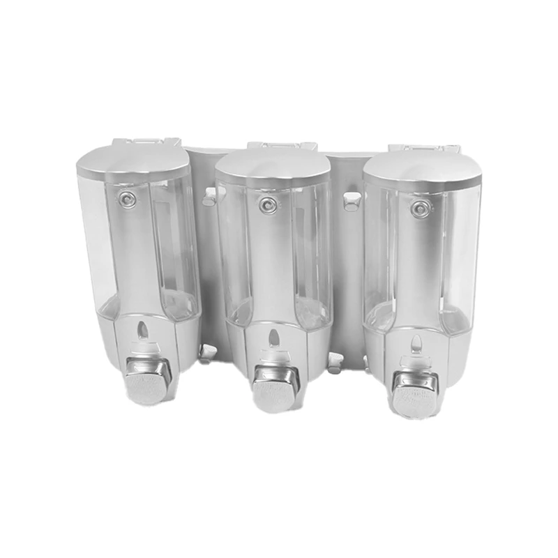 Silver Soap Dispenser Manual Soap Dispenser Three-Head Soap Dispenser Hotel Hotel Household
Silver Soap Dispenser Manual Soap Dispenser Three-Head Soap Dispenser Hotel Hotel Household