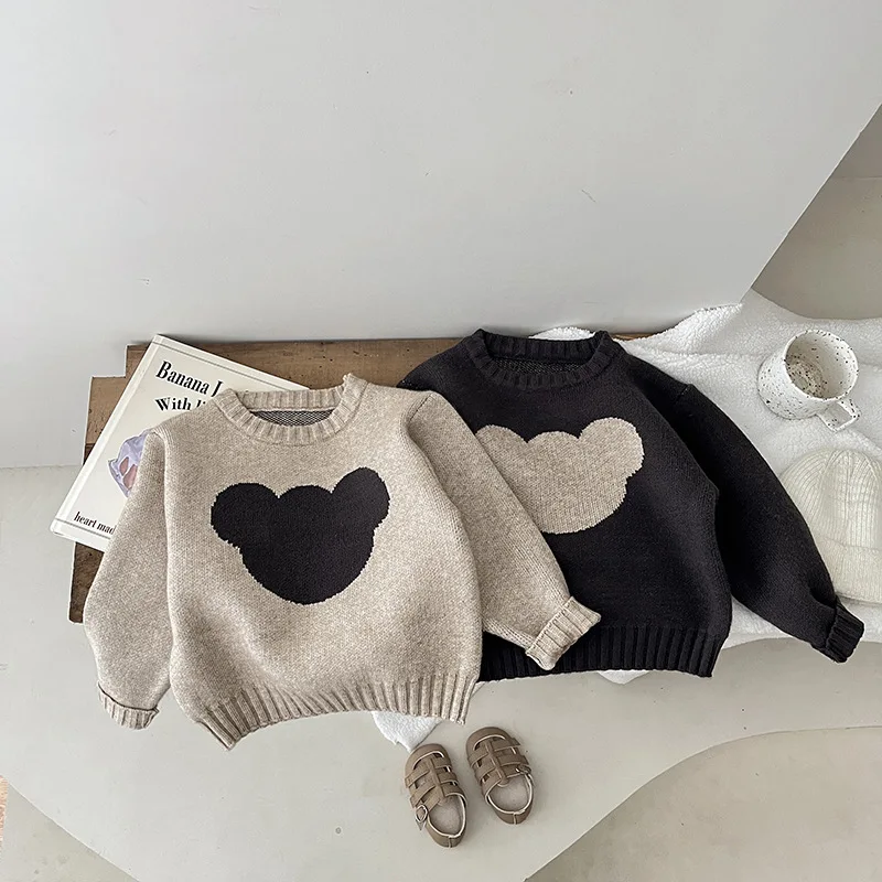 Модный милый свитер для мальчиков 0-3 лет, вязаные топы с мультяшным медведем для новорожденных девочек, детский пуловер на осень и зиму, свит...
Модный милый свитер для мальчиков 0-3 лет, вязаные топы с мультяшным медведем для новорожденных девочек, детский пуловер на осень и зиму, свит...