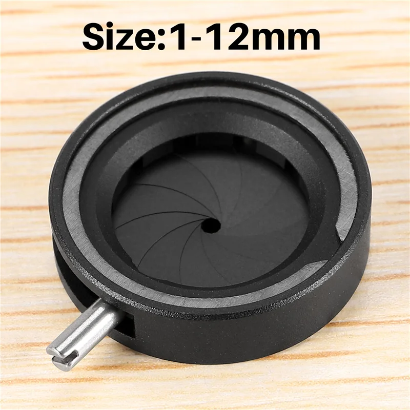 Manual Aperture Adjustable Mechanical Iris Diaphragm Iris Diaphragm for Digital Camera Microscope Iris Lens SK12
Manual Aperture Adjustable Mechanical Iris Diaphragm Iris Diaphragm for Digital Camera Microscope Iris Lens SK12