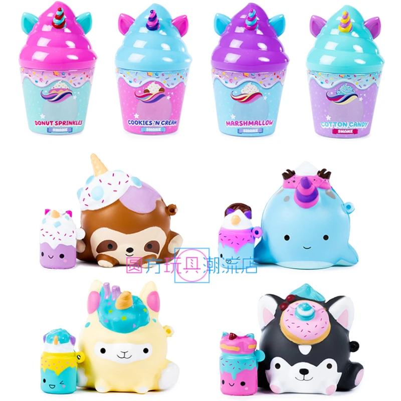 Оригинальный Smooshy Mooshy Единорог коктейль милый и ароматный Единорог молочный коктейль игрушки хобби экшн-фигурки праздничные подарки для детей
Оригинальный Smooshy Mooshy Единорог коктейль милый и ароматный Единорог молочный коктейль игрушки хобби экшн-фигурки праздничные подарки для детей