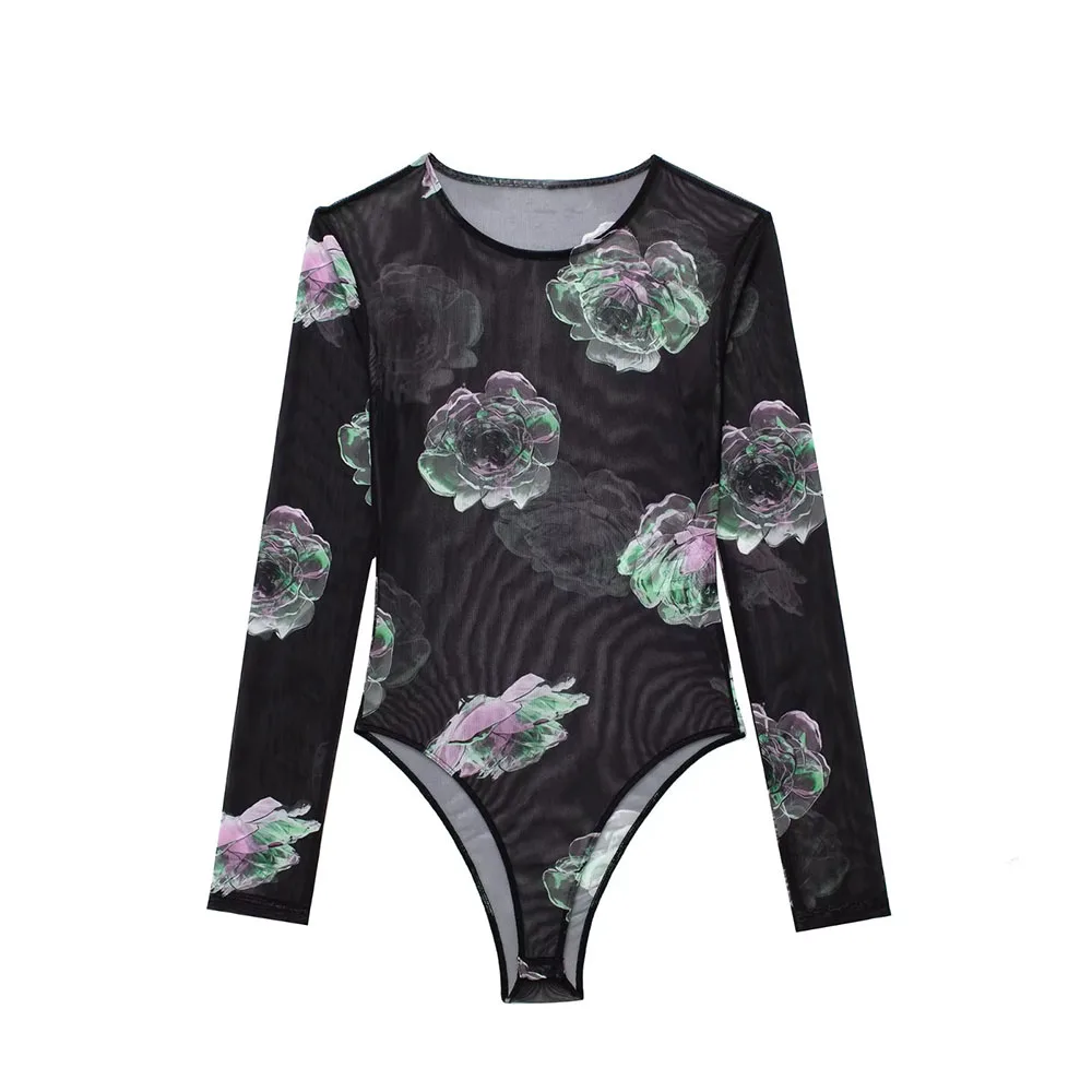 PB & ZA Women 2023 New Fashion Summer Printed Translucent Long-sleeved Romper Sunscreen Dress Chic Round Neck Mujer
PB & ZA Women 2023 New Fashion Summer Printed Translucent Long-sleeved Romper Sunscreen Dress Chic Round Neck Mujer