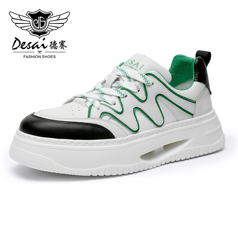 DESAI Leather Casual Mens Sports Sneaker Shoes Soft Laces Up Breathable Gray Double Color Shoes For Men Office Comfortable 2023
DESAI Leather Casual Mens Sports Sneaker Shoes Soft Laces Up Breathable Gray Double Color Shoes For Men Office Comfortable 2023